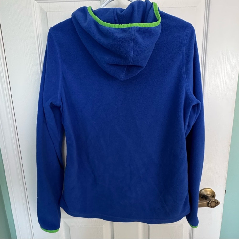RBX Blue Full Zip Hoodie L Activewear Athletic Jacket Pockets Workout Athleisure - Picture 6 of 10